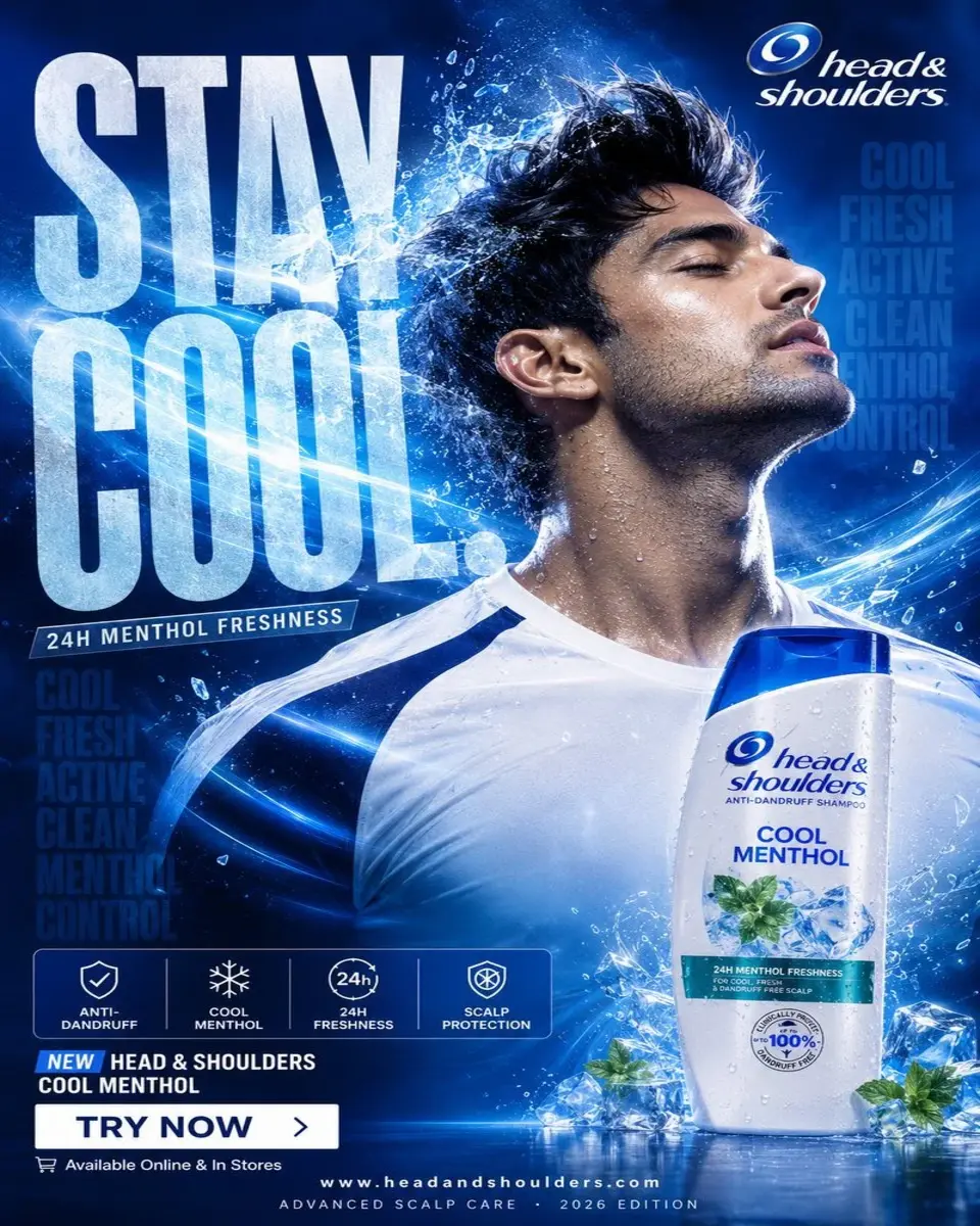 Head & Shoulders campaign poster design