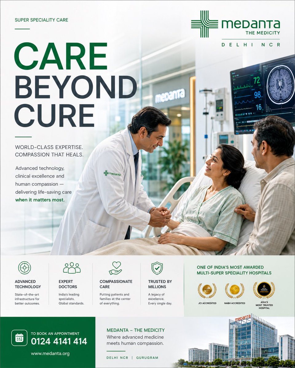 Medanta hospital campaign poster design